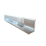 Waterdoorlatend (scheidings)profiel aluminium 60/80
