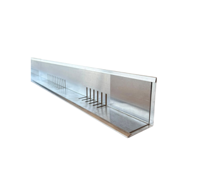 Waterdoorlatend (scheidings)profiel aluminium 60/80