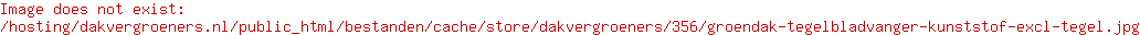 Groendak Tegelbladvanger Kunststof