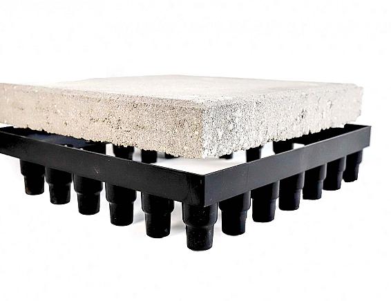 Ziegel-Laubfang aus Kunststoff mit Ziegel für Dachbegrünungssysteme